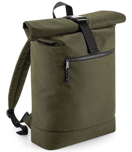 BagBase Recycled Roll-Top Backpack - MGR - ONE